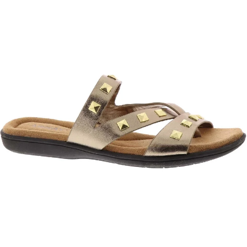 Array Womens LaJolla Leather Metallic Thong Sandals