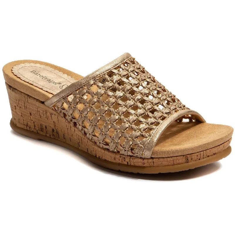 Baretraps Womens FLOSSEY Cork Wedge Sandals