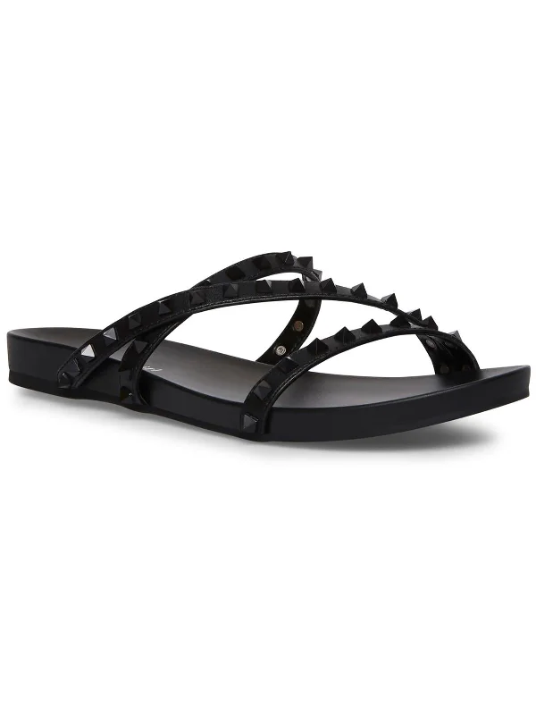 Candys Womens Strappy Studded Slide Sandals