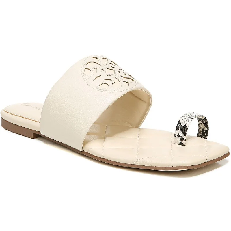 Circus by Sam Edelman Womens Astrid Laser Cut Slides Flat Sandals