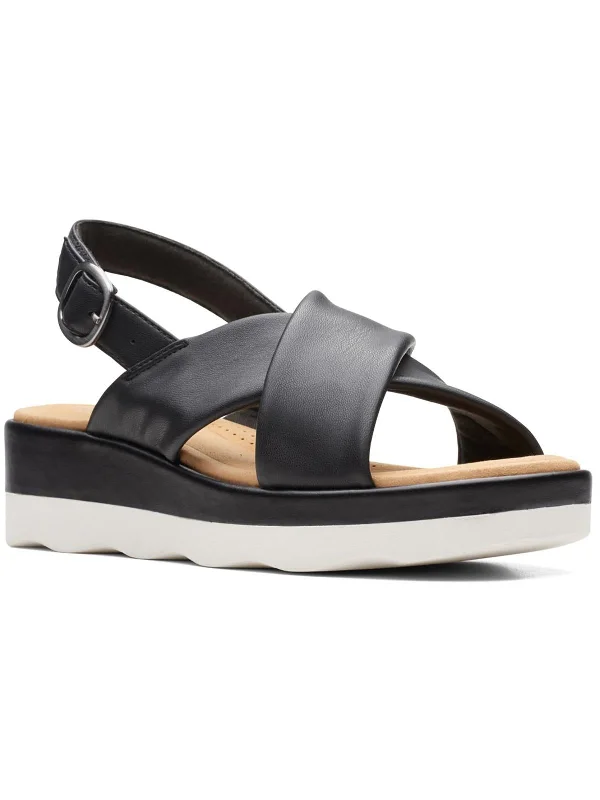 Clara Cove Womens Comfort Slingback Flatform Sandals