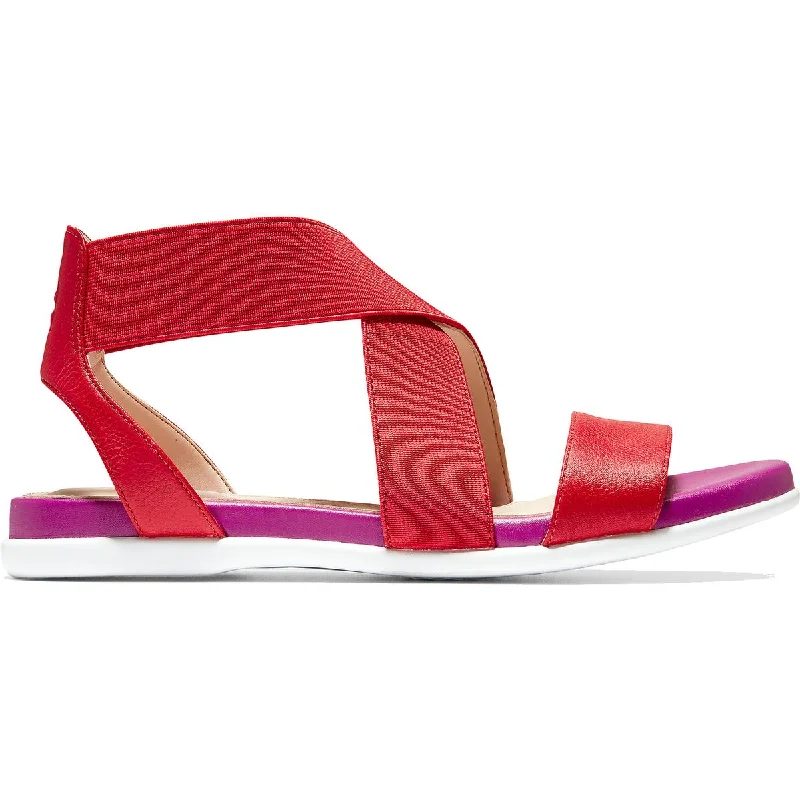 Cole Haan Grand Ambition Women's Mixed Media Colorblock Flat Sandals