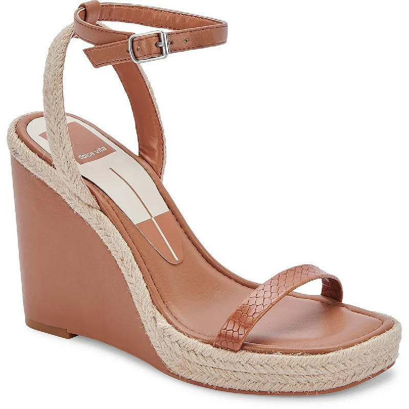 Dolce Vita Womens Aurora Ankle Strap Espadrille Wedge Sandals