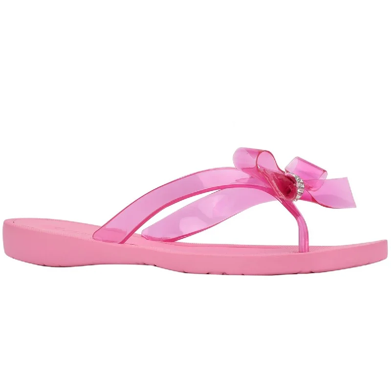 Guess Womens Tutu 22 Bow Flat Thong Sandals