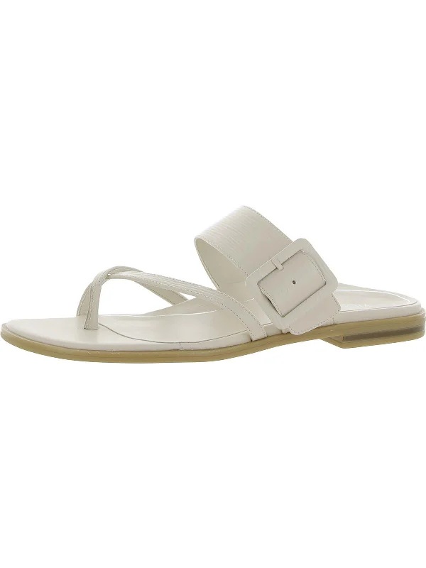 Julep Womens Leather Thong Slide Sandals