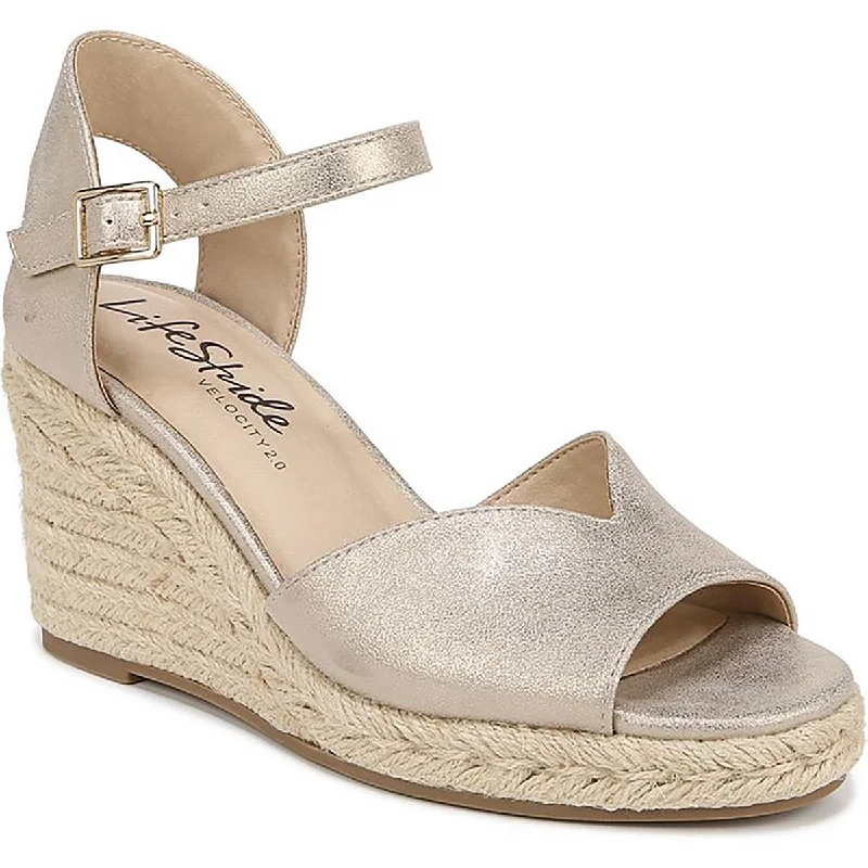 LifeStride Womens Tess Wedge Sandals