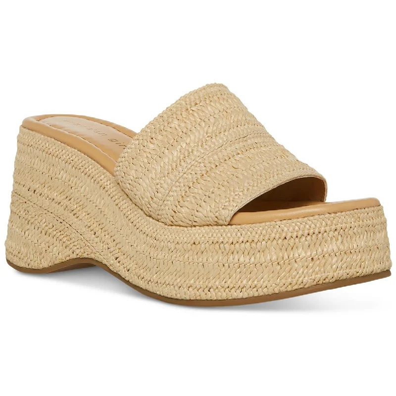 Madden Girl Womens Zahara Peep-Toe Espadrille Slide Sandals