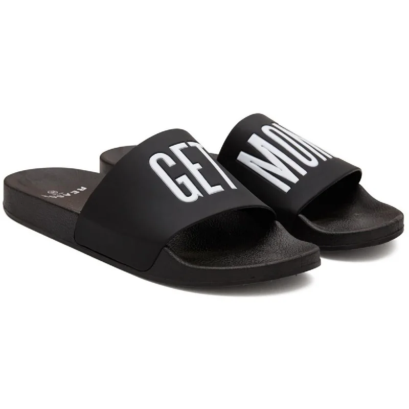 Reason Womens Get Money Open Toe Pool Slide Sandals