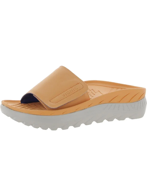 Rejuvenate Womens Slip On Comfort Slide Sandals