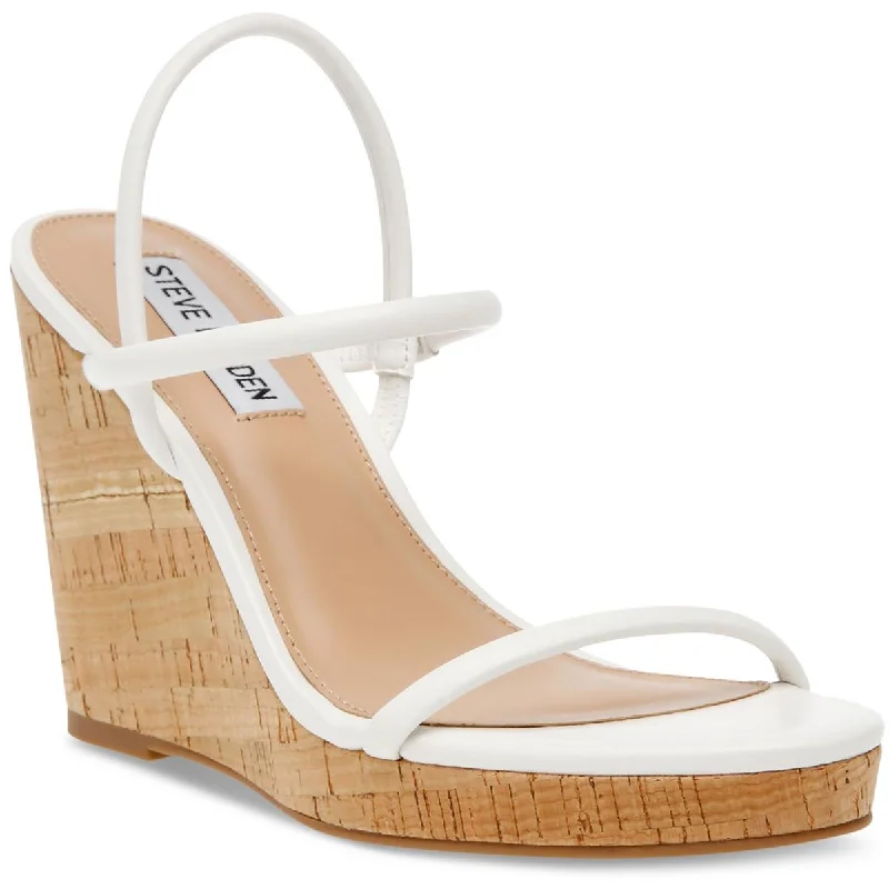 Steve Madden Womens Udell Cork Slip On Wedge Sandals