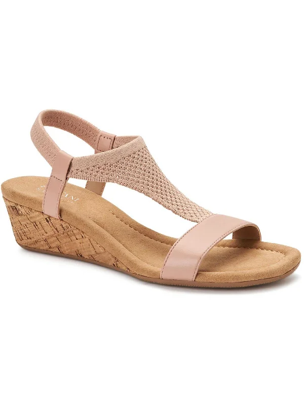 Vacanzaa Womens T-Strap Wedge Sandals