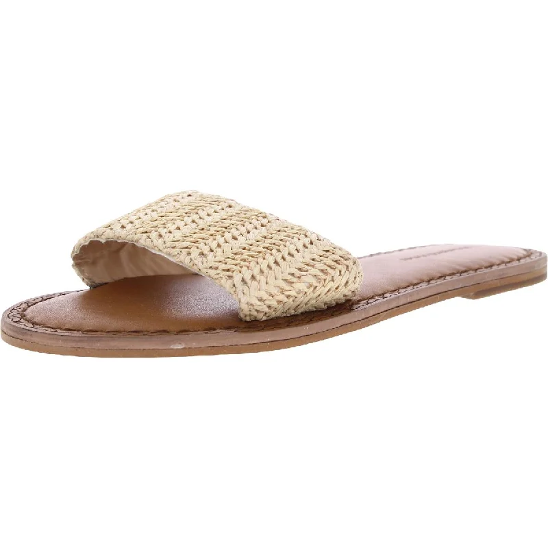 Vineyard Vines Womens Jute Slip On Woven Slide Sandals