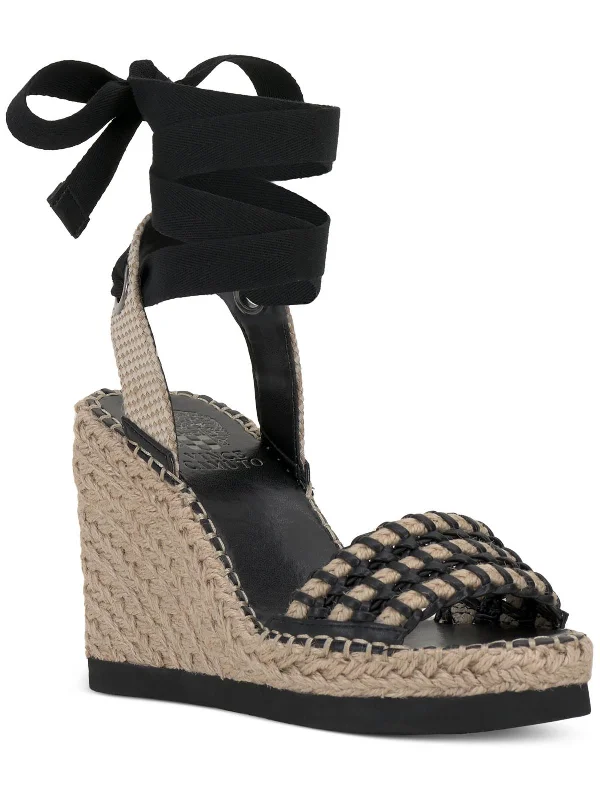 Womens Slingback Open Toe Wedge Sandals