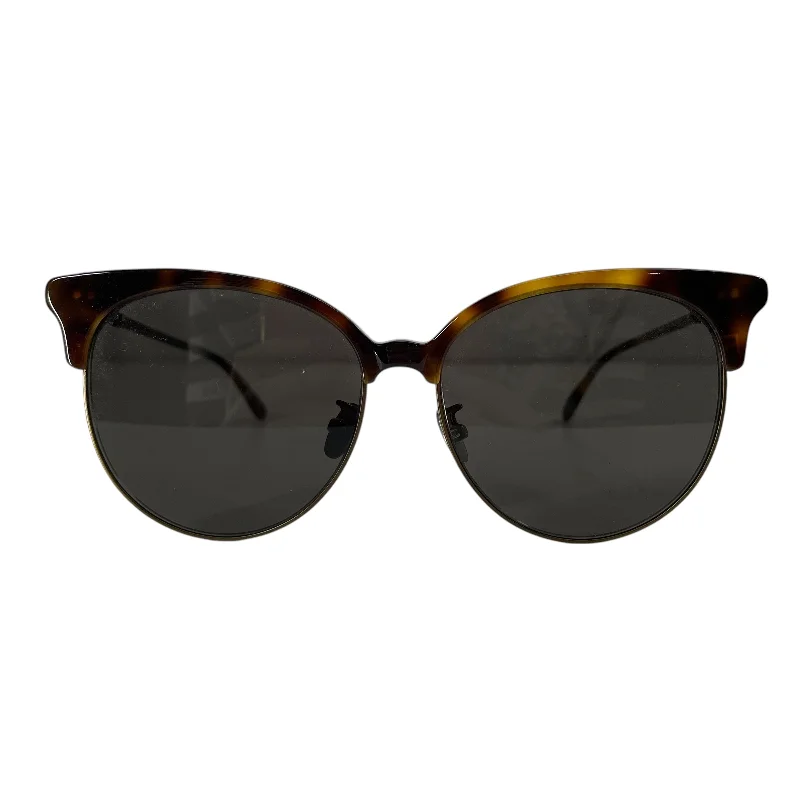 BOTTEGA VENETA/Sunglasses/All Over Print/Celluloid/BRW/TORTOISE CAT EYE