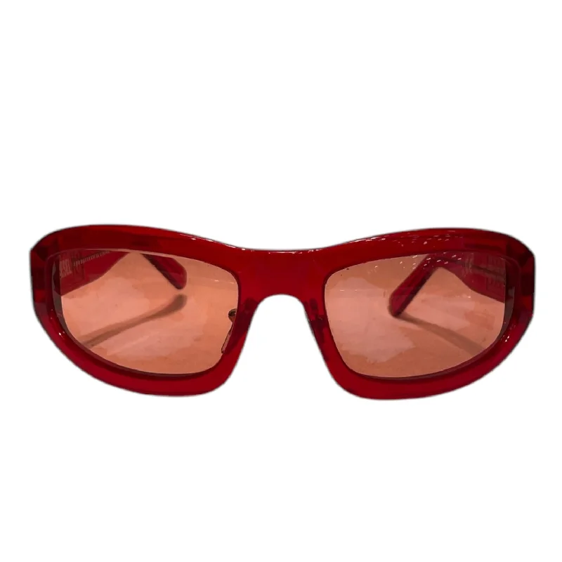 DIESEL/Sunglasses/FREE/Celluloid/RED/