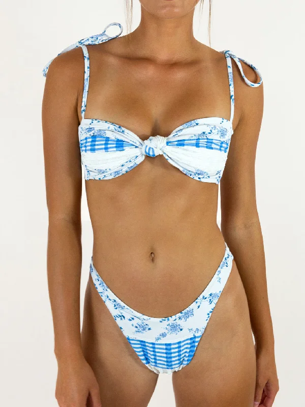 MONTAUK REVERSIBLE BIKINI BOTTOM - BLUE