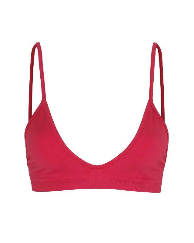 BLISSFUL Bikini Bra Top | Cerise