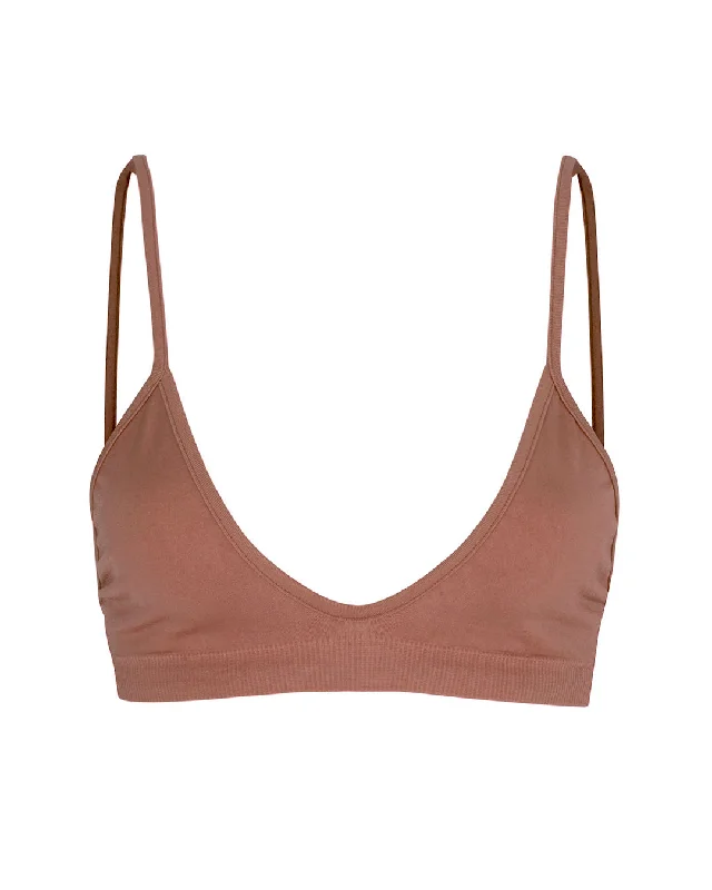 BLISSFUL Bikini Bra Top | Rusty Pink