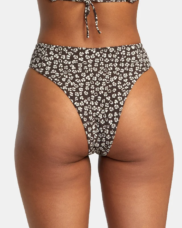 Ditz High Rise Cheeky Bikini Bottoms - Java