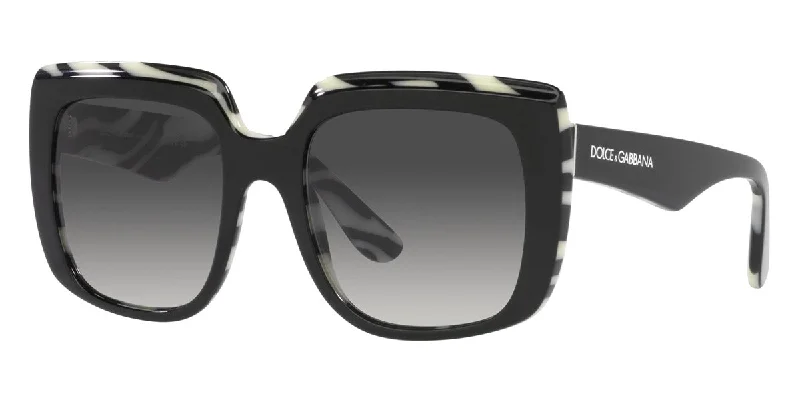 Dolce & Gabbana Women's 54 mm Top Black On Zebra Sunglasses