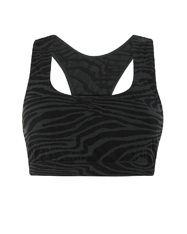 ELATED Bra Top | Zebra Jacquard