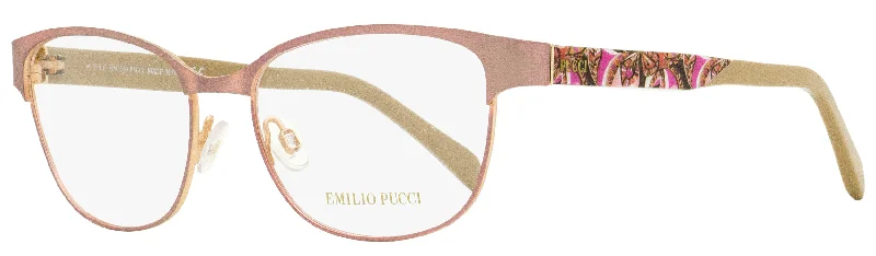 Emilio Pucci Women's Oval Eyeglasses EP5016 074 Pink/Powder Pink 53mm