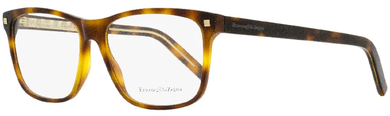 Ermenegildo Zegna Men's Rectangular Eyeglasses EZ5170 052 Havana 56mm