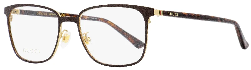 Gucci Men's  Eyeglasses GG0294O 003 Brown/Havana/Gold 54mm