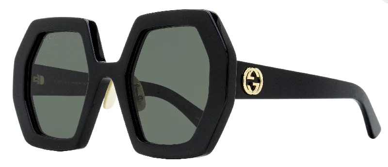 Gucci Women's Oversize Sunglasses GG0772S 004 Black 55mm