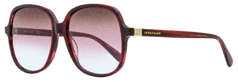 Longchamp Women's Square Sunglasses LO668S 514 Marble Rouge 58mm