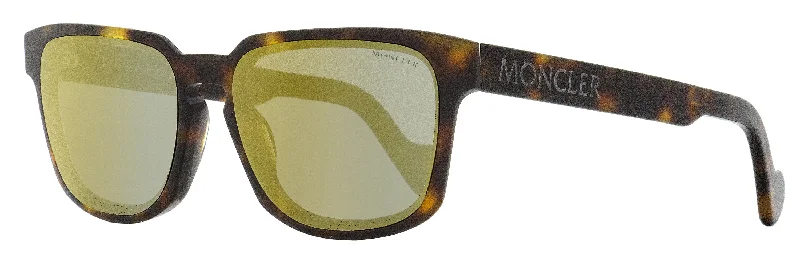 Moncler Men's Rectangular Sunglasses ML0171 52Q Dark Havana 58mm