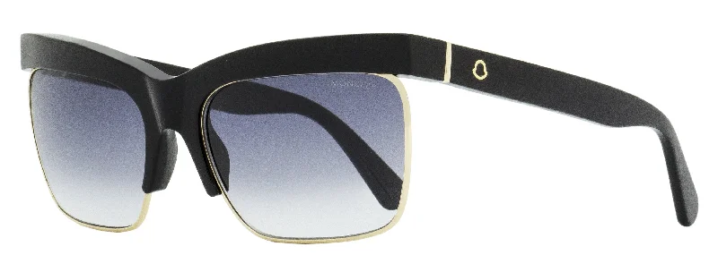 Moncler Women's Veronica Leoni Sunglasses ML0218P 01B Black Gold 61mm