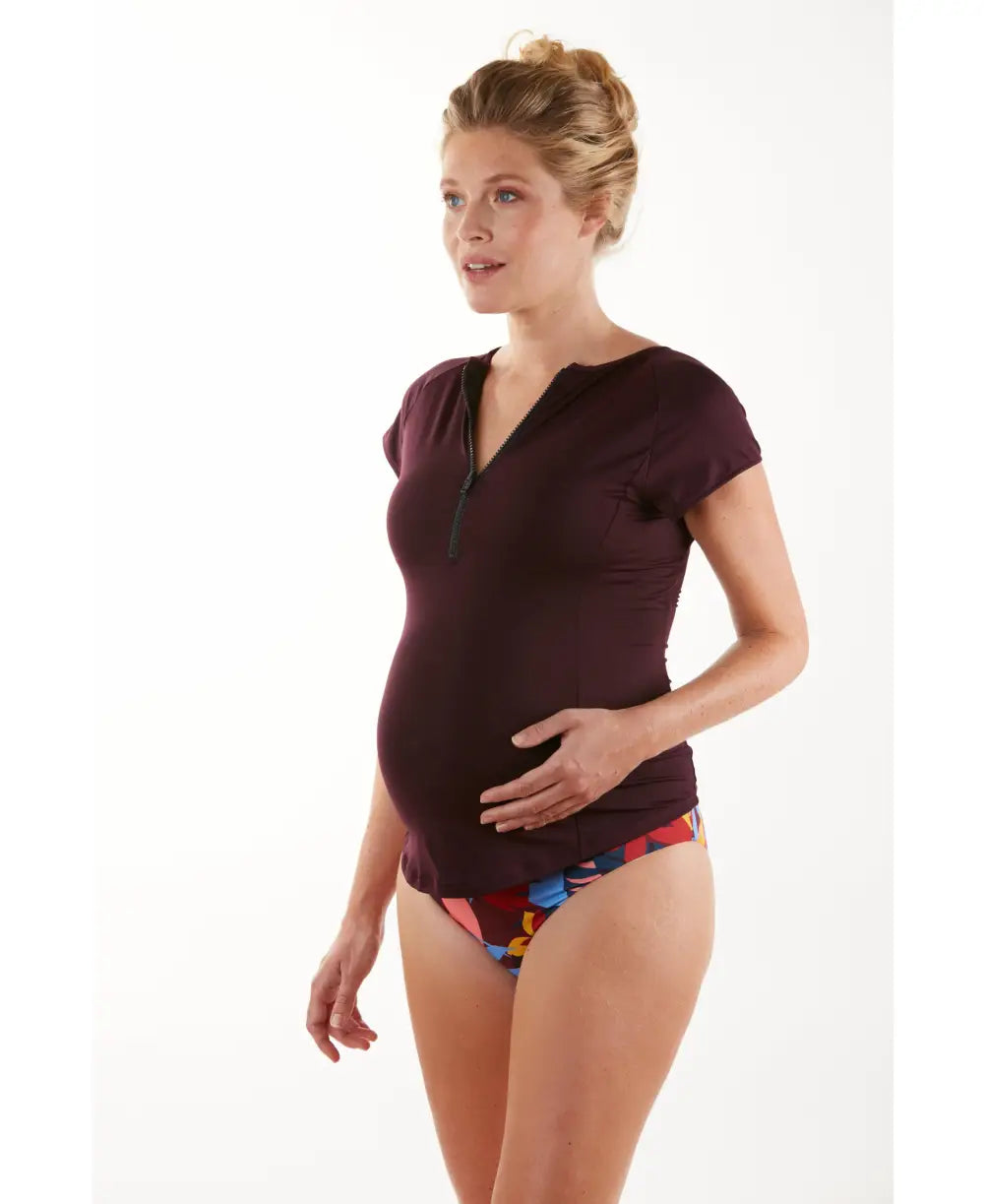 Reversible maternity tankini Malibu