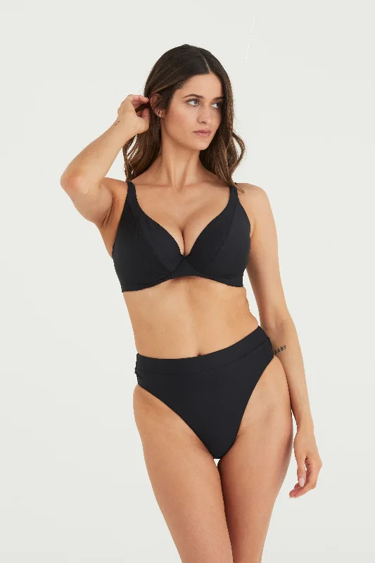 SASCHA BIKINI TOP - BLACK