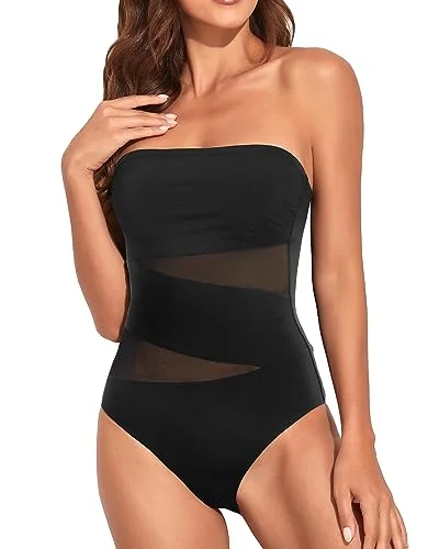 Strapless One Piece Tummy Control Swimwear