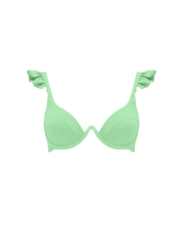 The Ruffle Bra - Pistachio