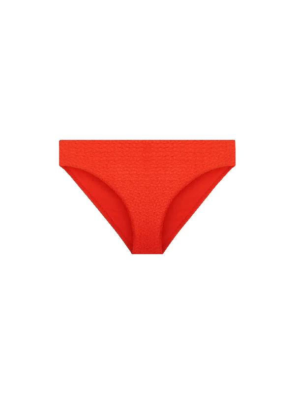 The Seamless Low Rise Brief (Full Coverage) - Grapefruit (Embossed)