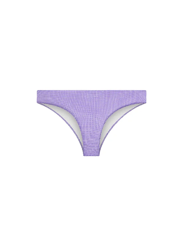 The Seamless Low Rise Brief (Moderate Coverage) - Violet (Microcheck)