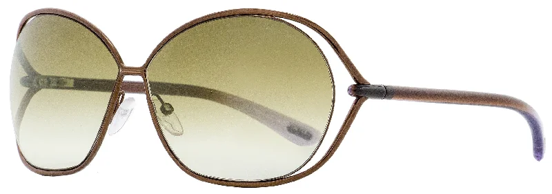 Tom Ford Women's  Sunglasses TF157 Carla 48F Shiny Brown/Lilac 66mm