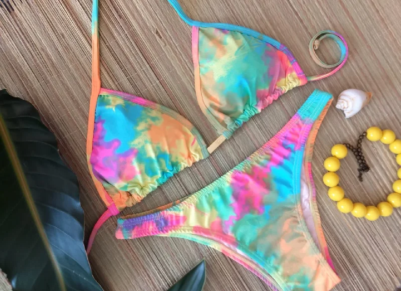 Trendy Tie Dye Bikini