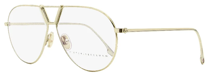 Victoria Beckham Women's Aviator Eyeglasses VB2106 714 Light Gold 58mm