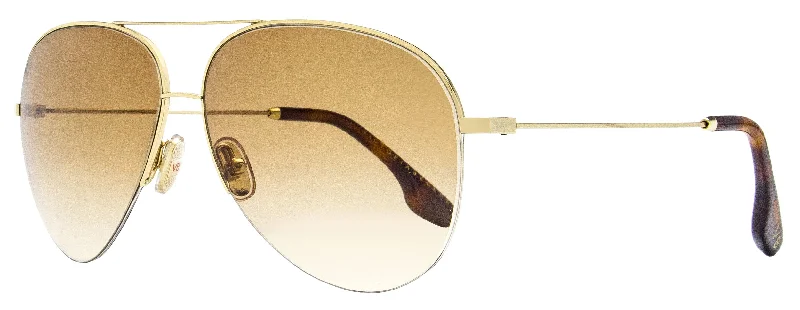 Victoria Beckham Women's Aviator Sunglasses VB90S 702 Gold/Havana 62mm