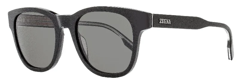 Zegna Men's Classic Sunglasses EZ0222 01A Black  52mm