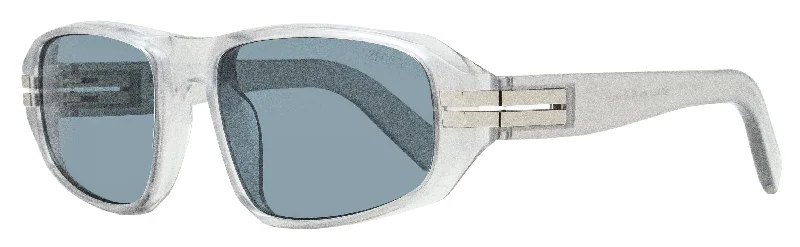 Zegna Men's Lanyard Sunglasses EZ0262 20A Transparent Gray 58mm